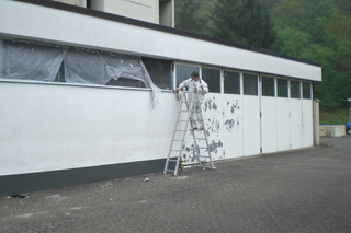 Aussenverputz fertig