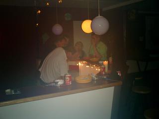 Abends im Partykeller